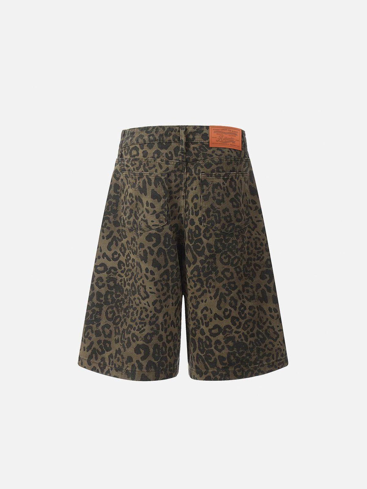 Aelfric Eden Leopard Print Jorts Product Image