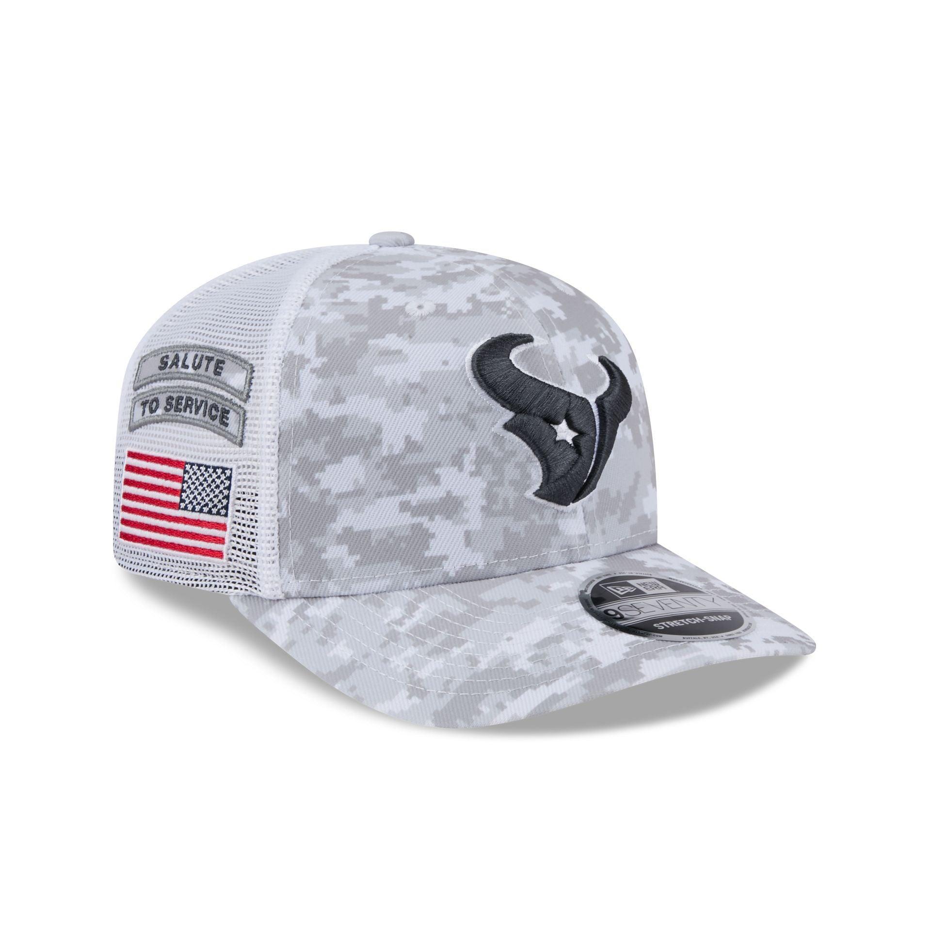 Houston Texans 2024 Salute to Service 9SEVENTY Trucker Hat Male Product Image