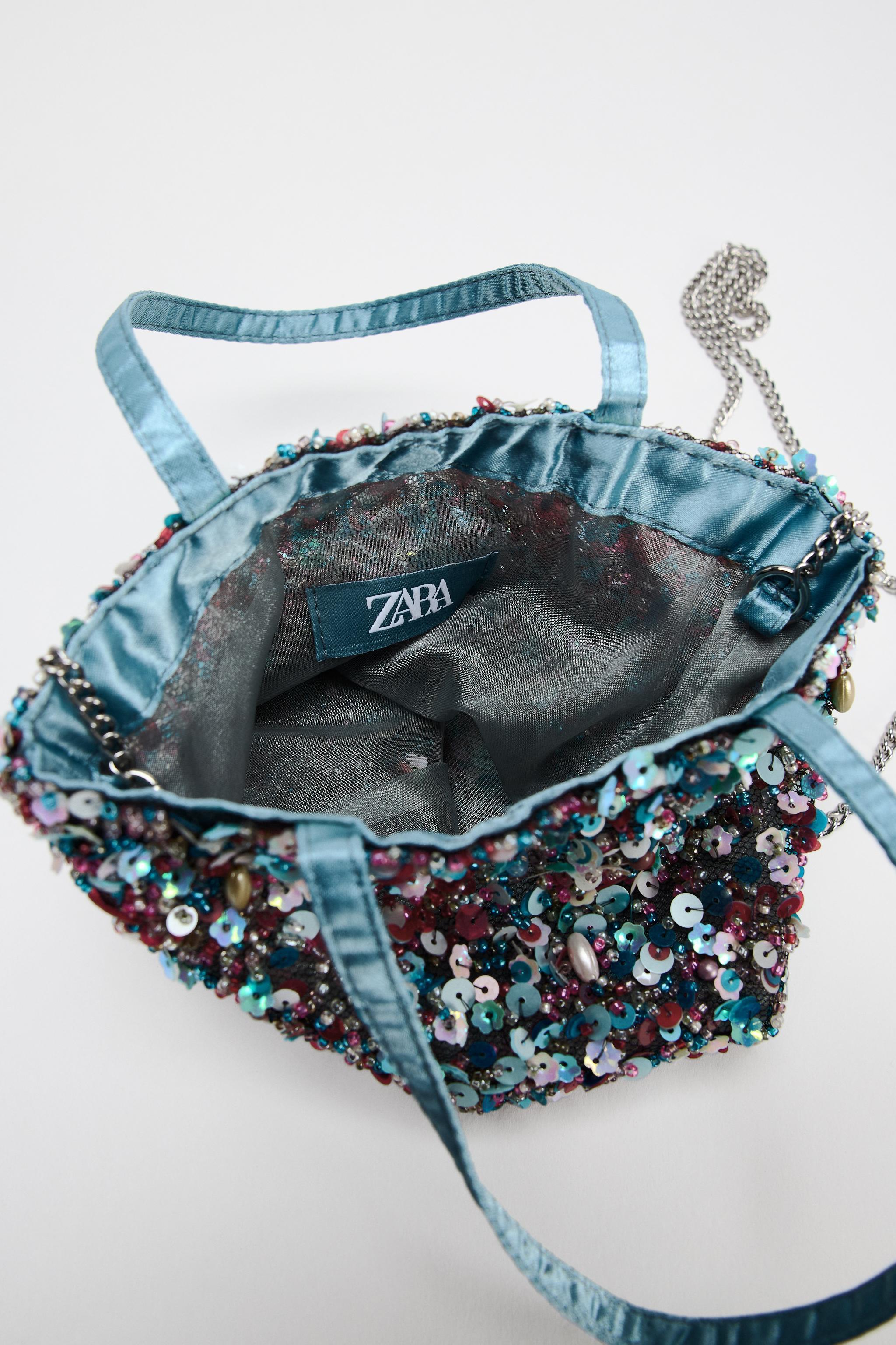 BEADED MINI BUCKET BAG Product Image