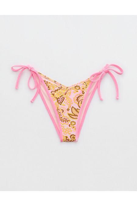 Aerie Low Rise Tie Cheekiest Bikini Bottom Women's Product Image