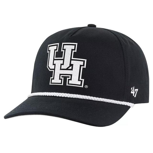 Mens 47 Black Houston Cougars Rope Hitch Adjustable Hat Product Image