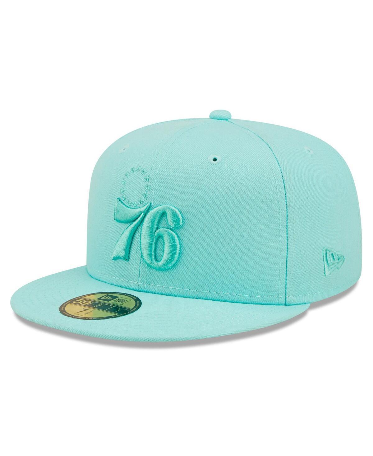 Mens New Era Turquoise Philadelphia 76ers Color Pack 59FIFTY Fitted Hat Product Image