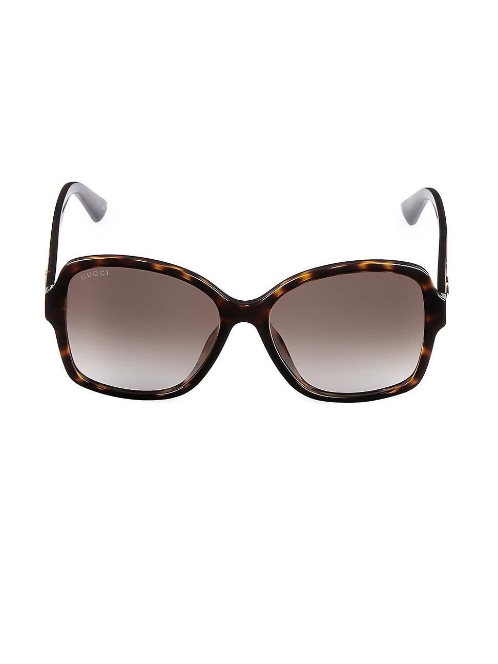 Womens 57MM Rectangular Sunglasses product image