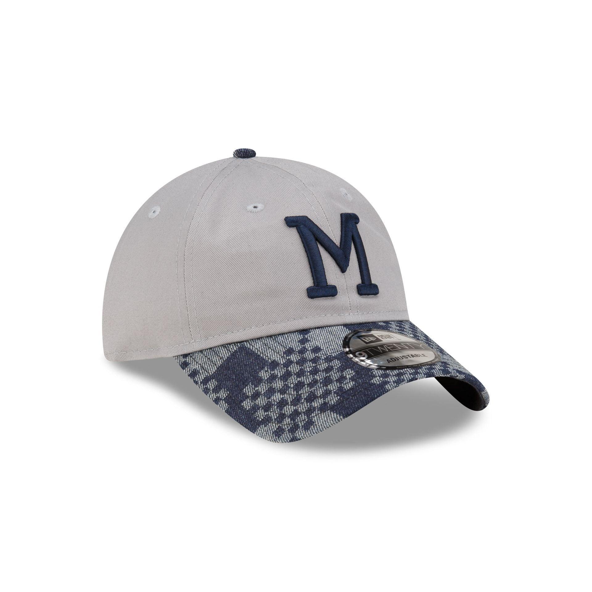 Milwaukee Brewers Pattern Denim 9TWENTY Adjustable Hat Male Product Image