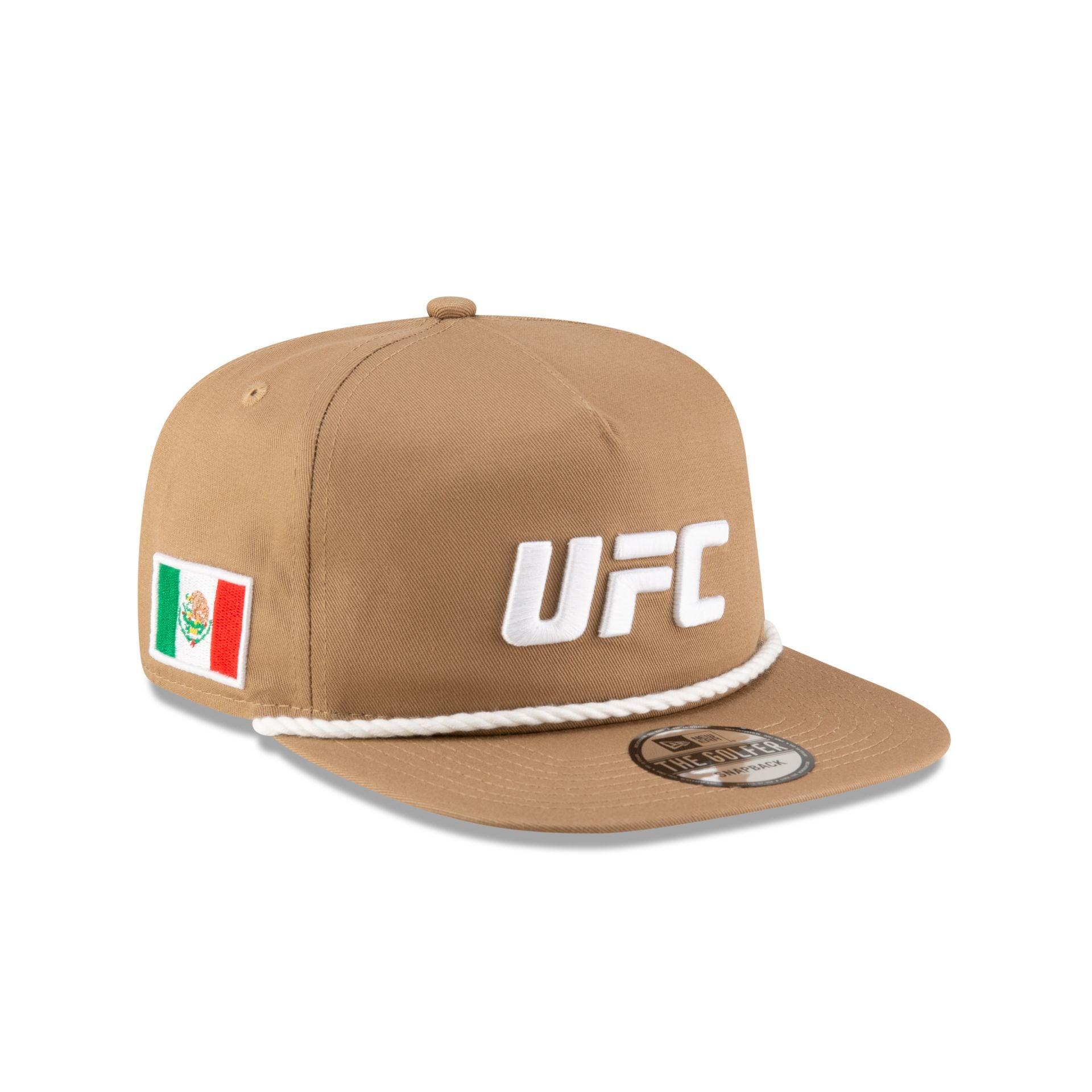 UFC Mexico Khaki Golfer Snapback Hat Male Product Image