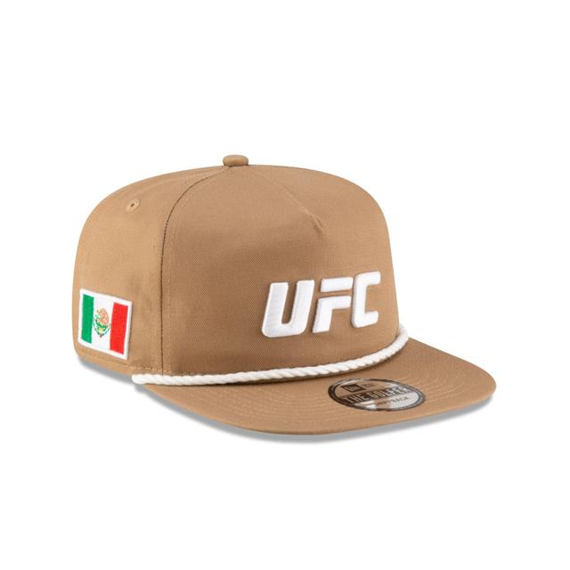 UFC Mexico Khaki Golfer Snapback Hat Male Product Image