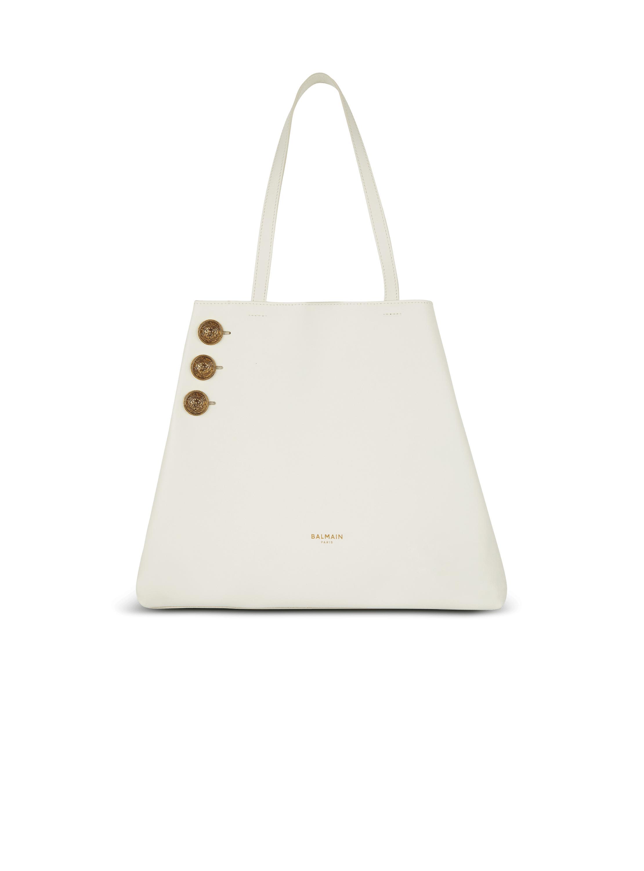 Emblème leather tote bag Product Image