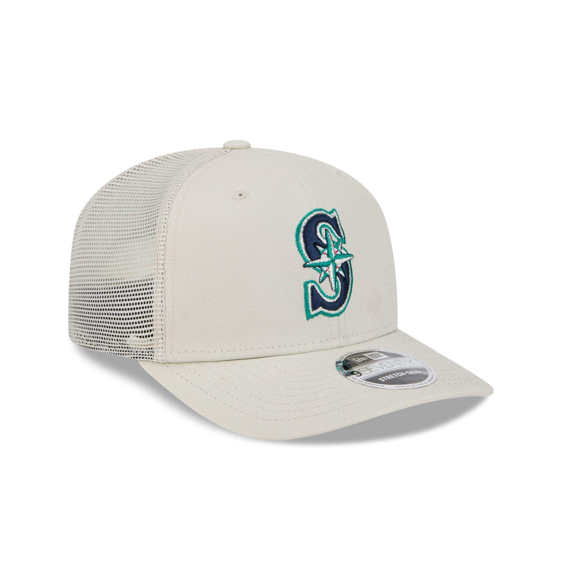 Seattle Mariners Canvas 9SEVENTY Trucker Hat Male Product Image