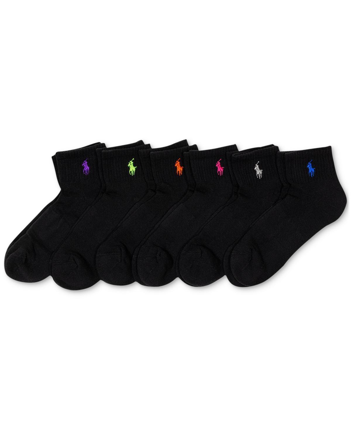 Polo Ralph Lauren Womens 6-Pk. Cushion Quarter Socks Product Image