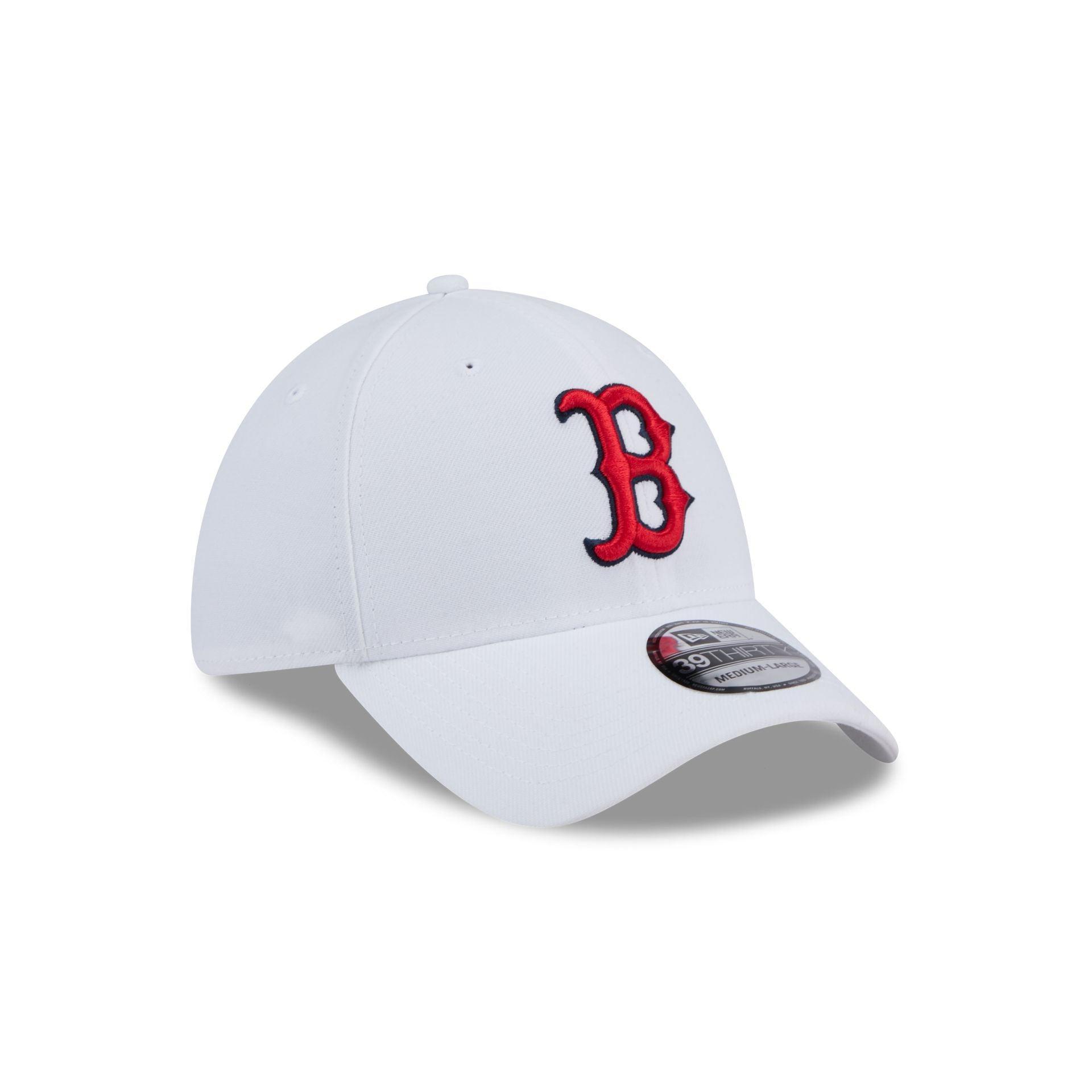 Boston Red Sox Optic White 39THIRTY Stretch Fit Hat Male Product Image