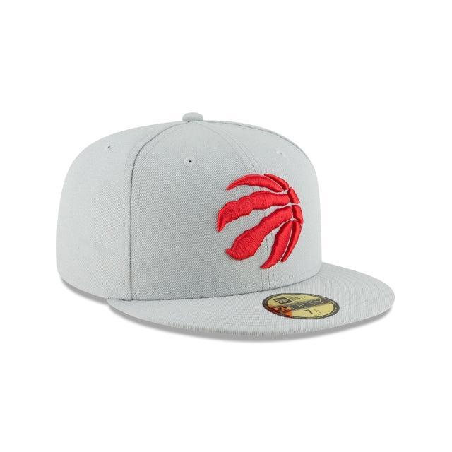 Toronto Raptors Basic Grey 59FIFTY Fitted Hat Male Product Image