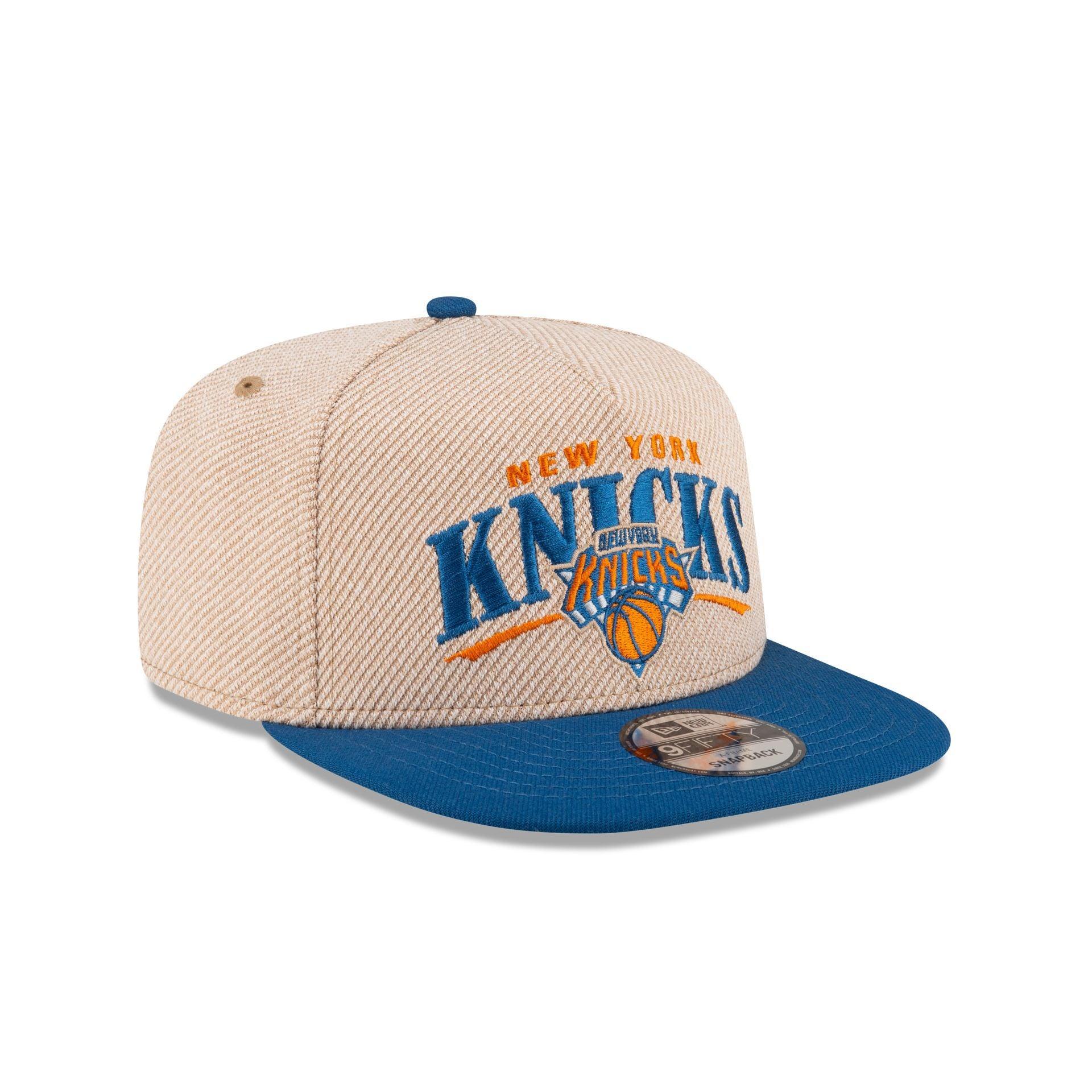 New York Knicks Terry Heather 9FIFTY A-Frame Snapback Hat Male Product Image