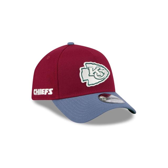 Kansas City Chiefs Cherry 9FORTY A-Frame Snapback Hat Male Product Image