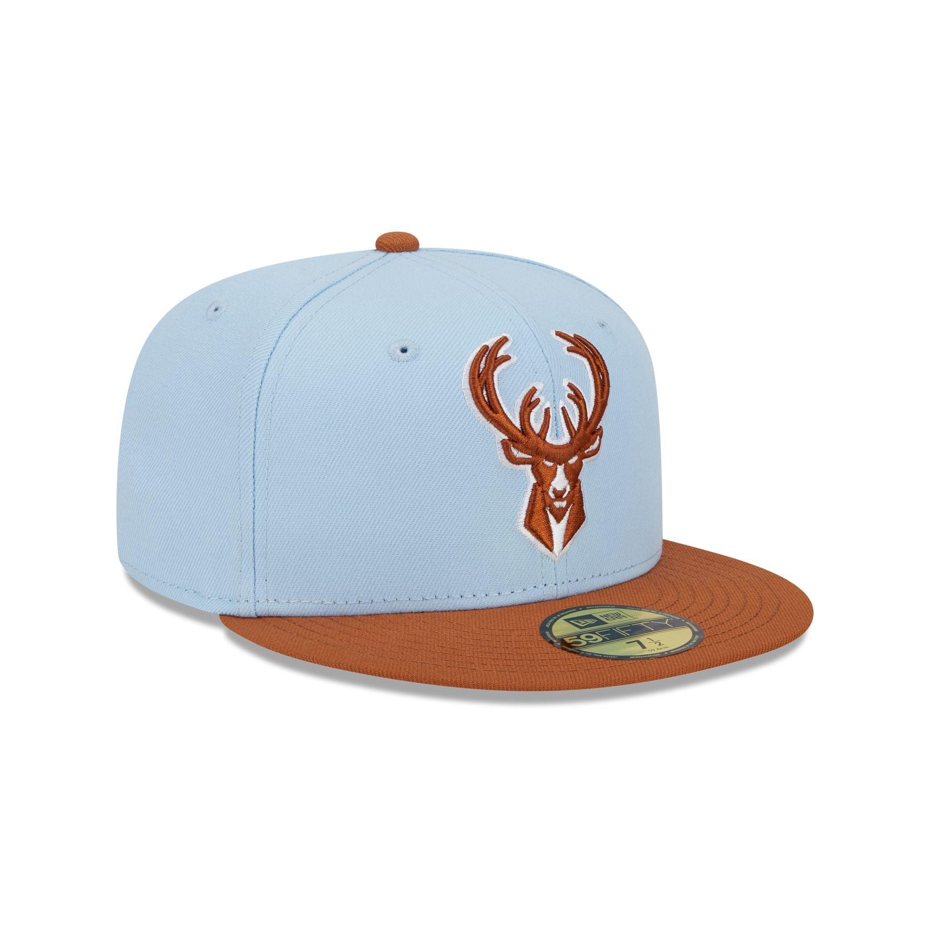 Milwaukee Bucks Color Pack Glacial Blue 59FIFTY Fitted Hat Male Product Image