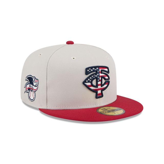 Minnesota Twins Independence Day 2024 59FIFTY Fitted Hat Male Product Image