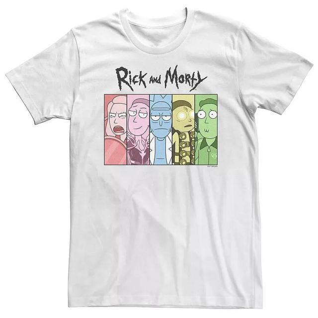 Big & Tall Rick & Morty Scifi Family Boxed Portrait Tee, Mens Product Image