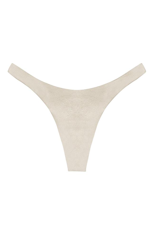 Byron Thong - Champagne Shiny Jersey Product Image