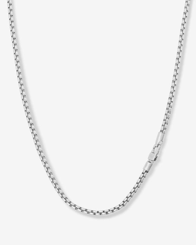 Logan Rolo Chain Necklace - Silver Product Image