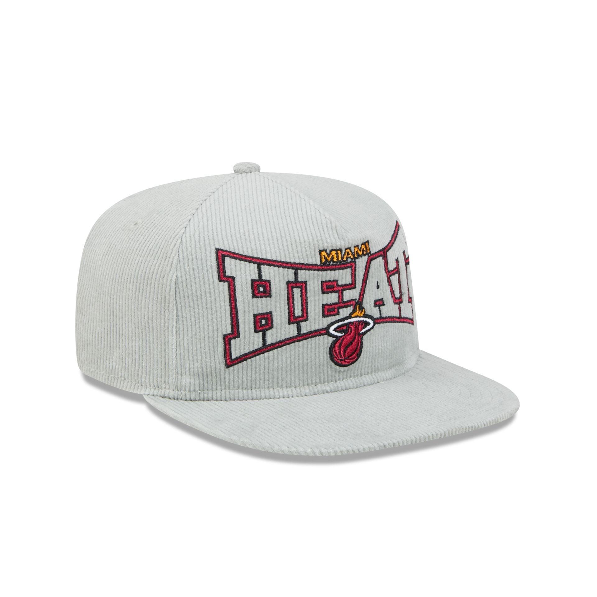 Miami Heat Gray Cord Golfer Hat Male Product Image