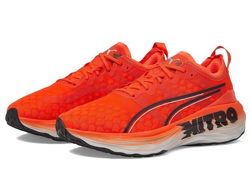 PUMA Foreverrun Nitro Silver (Cherry Tomato/PUMA Black) Women's Shoes Product Image