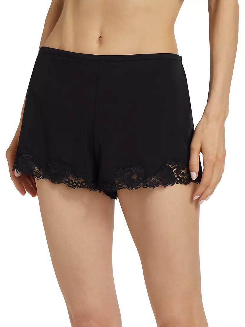 Imagine Stretch Jersey Lace-Trim Lounge Shorts Product Image