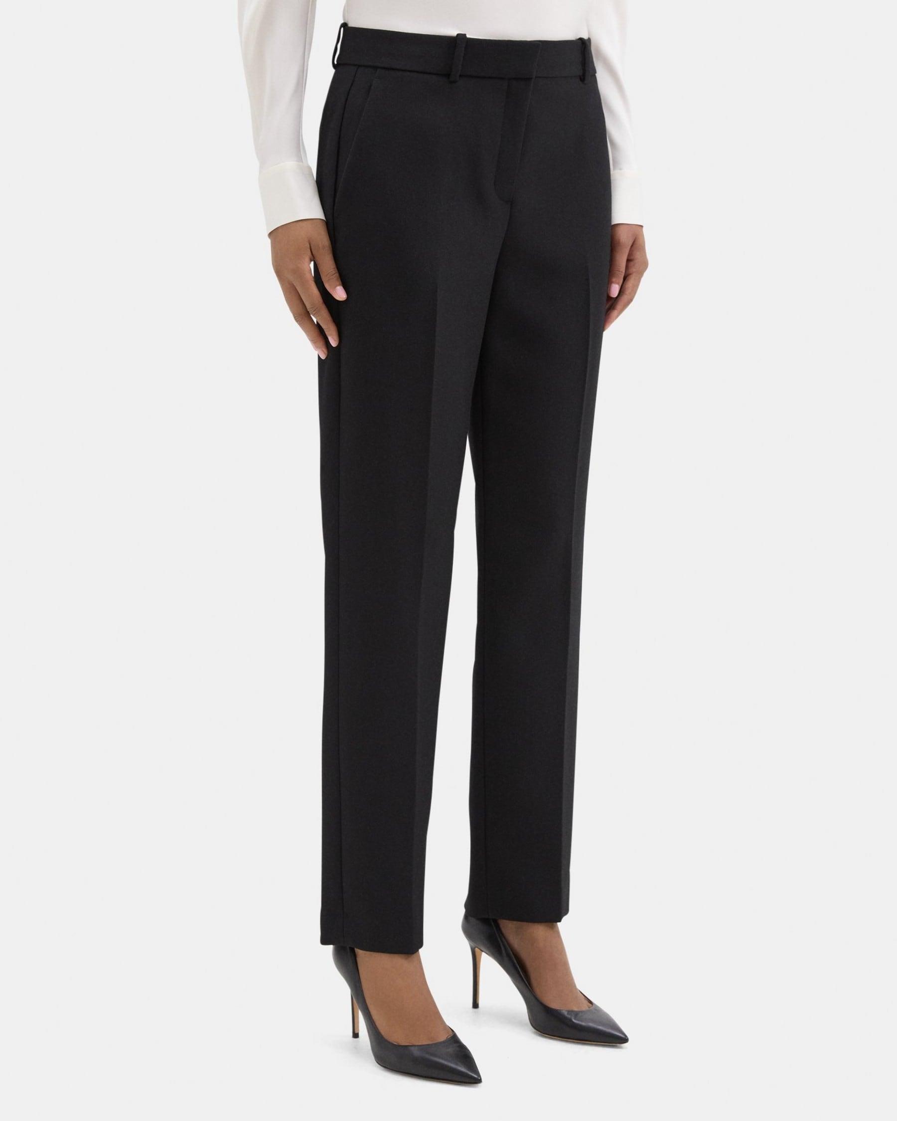 Classic Crop Pant in Wool-Blend Twill Product Image