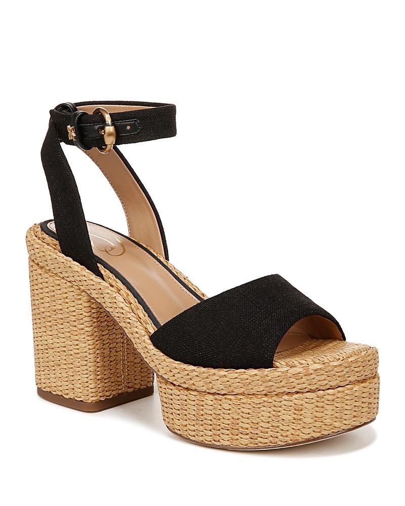 Sam Edelman Womens Immie Espadrille High Heel Platform Sandals Product Image