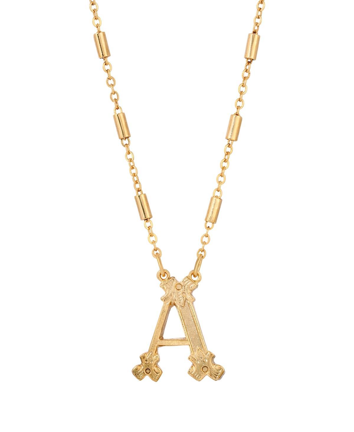 1928 Tone Initial W Pendant Necklace Product Image