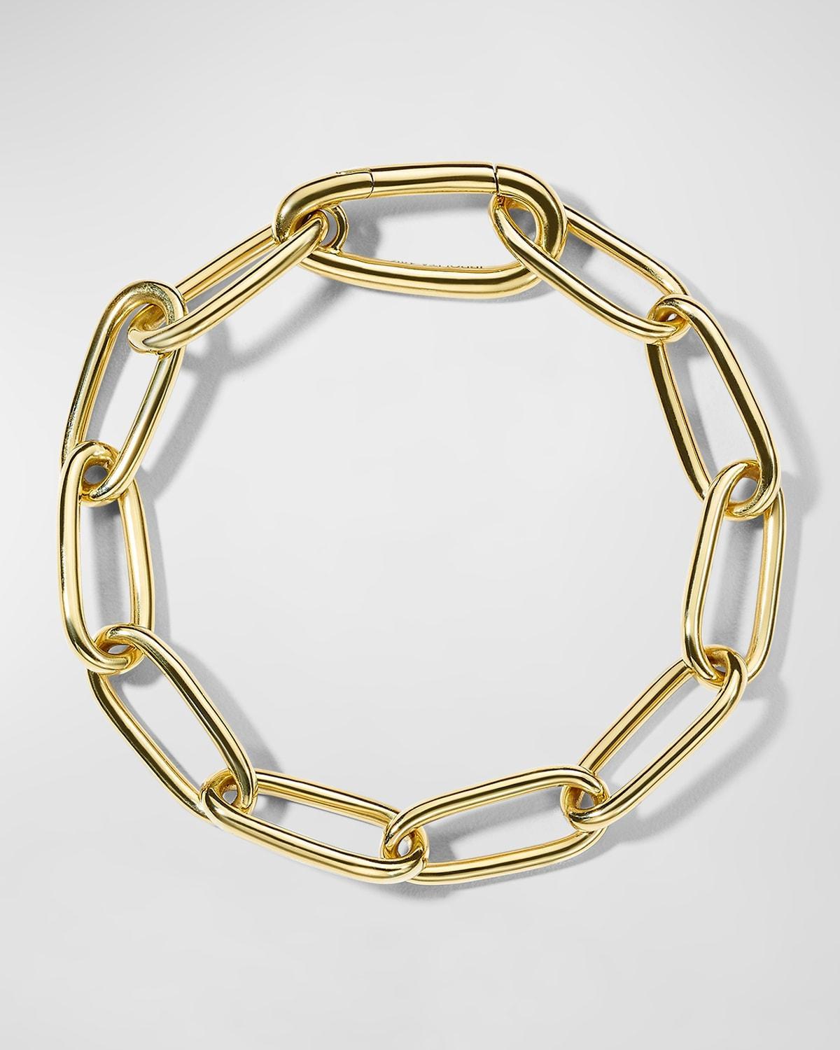 Womens Classico 18K Yellow Gold Paper-Clip-Chain Bracelet Product Image