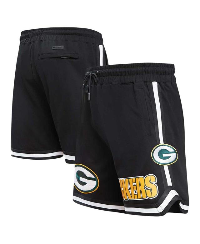 Mens Pro Standard Black Green Bay Packers Classic Chenille Shorts Product Image