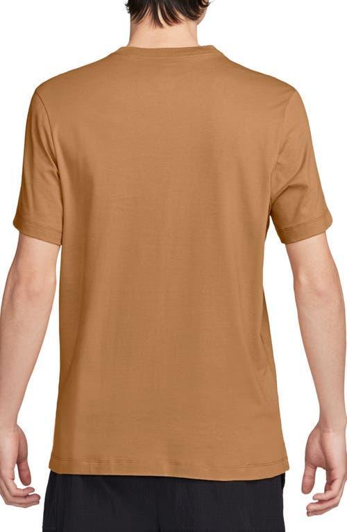 NIKE Mens  Nsw Club Short Sleeve T-shirt In Brown Product Image