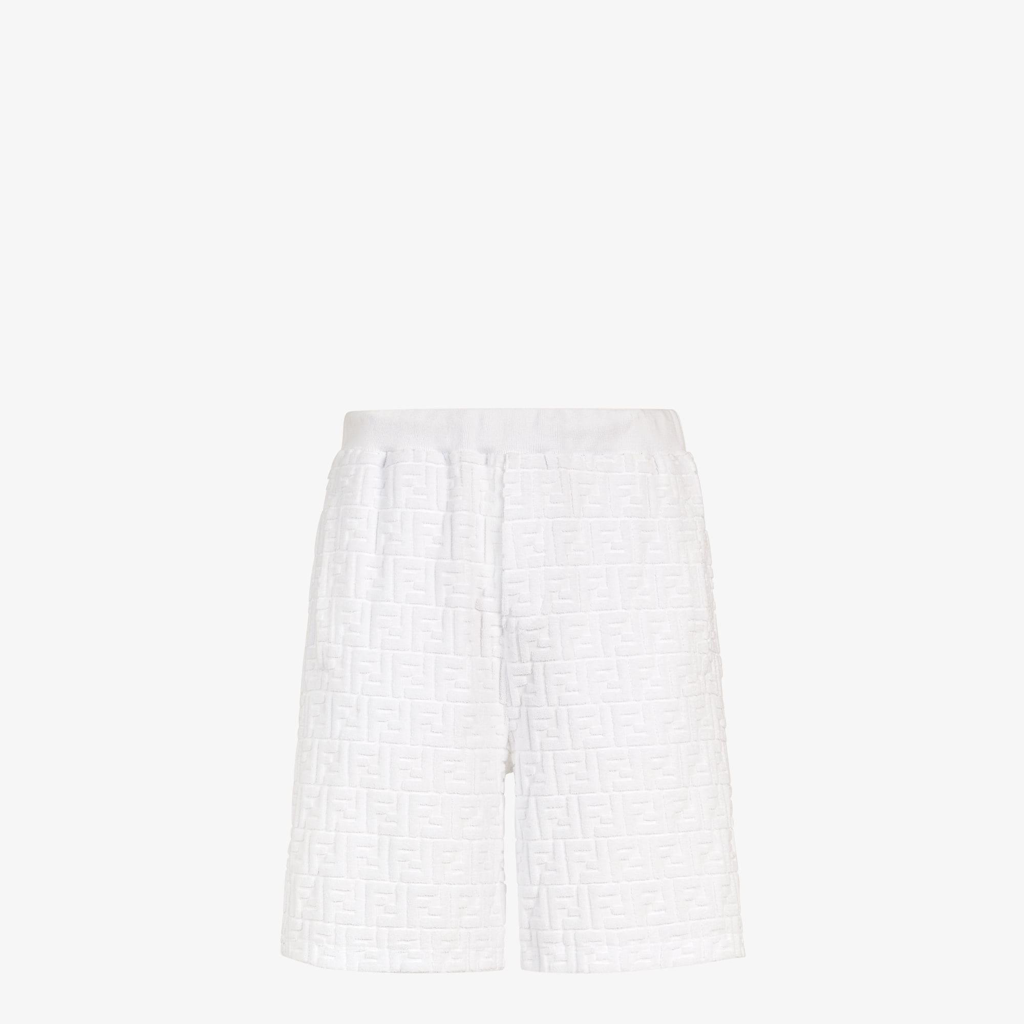 BermudasWhite FF terry shorts Product Image