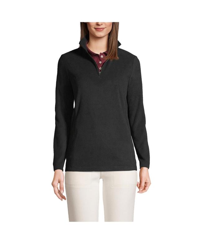 Lands End Womens Thermacheck 100 Fleece Quarter Zip Pullover Top Product Image