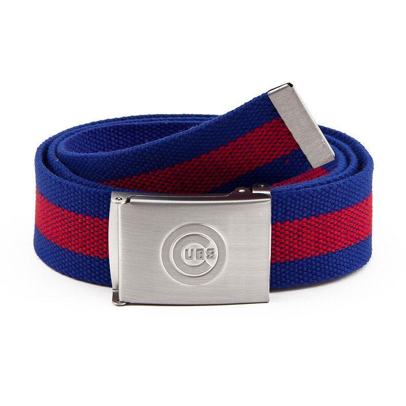 Mens Chicago Cubs Fabric Belt Product Image