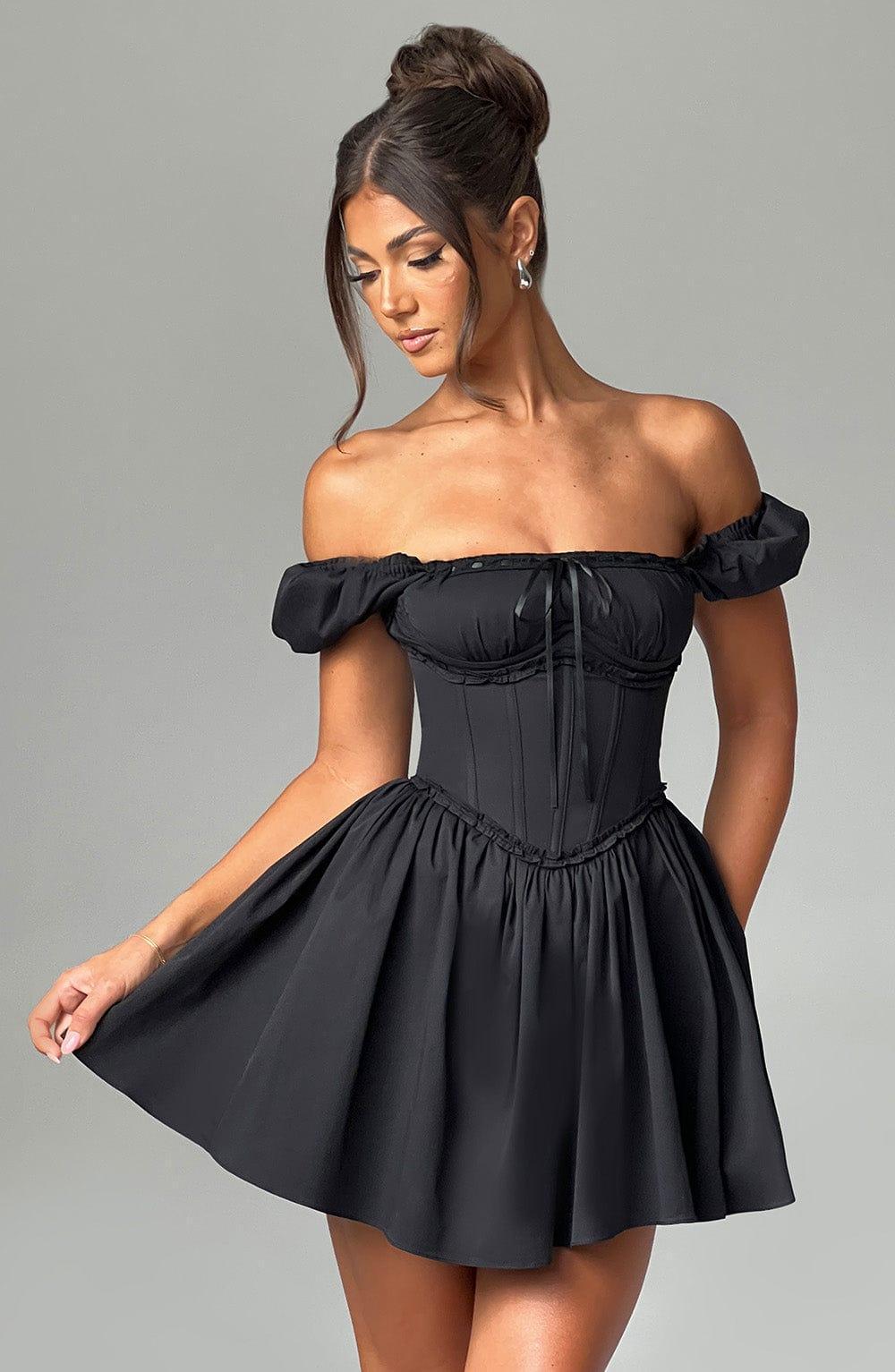 Penelope Mini Dress - Black Product Image