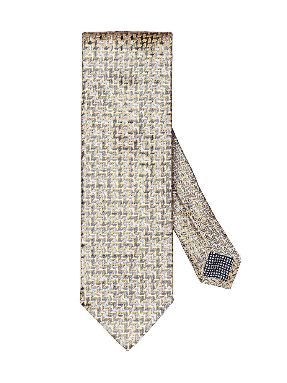 Men's Geometric Woven Silk Tie Product Image