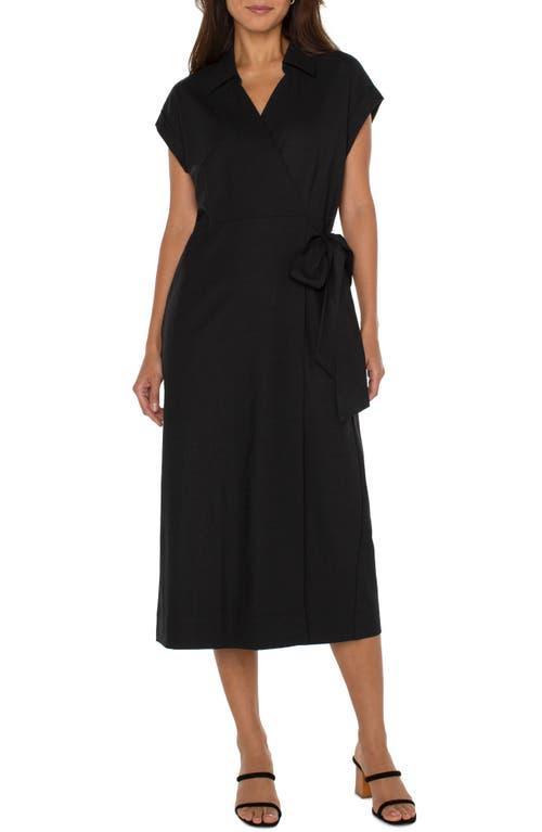 Liverpool Los Angeles Collared Wrap Dress Product Image