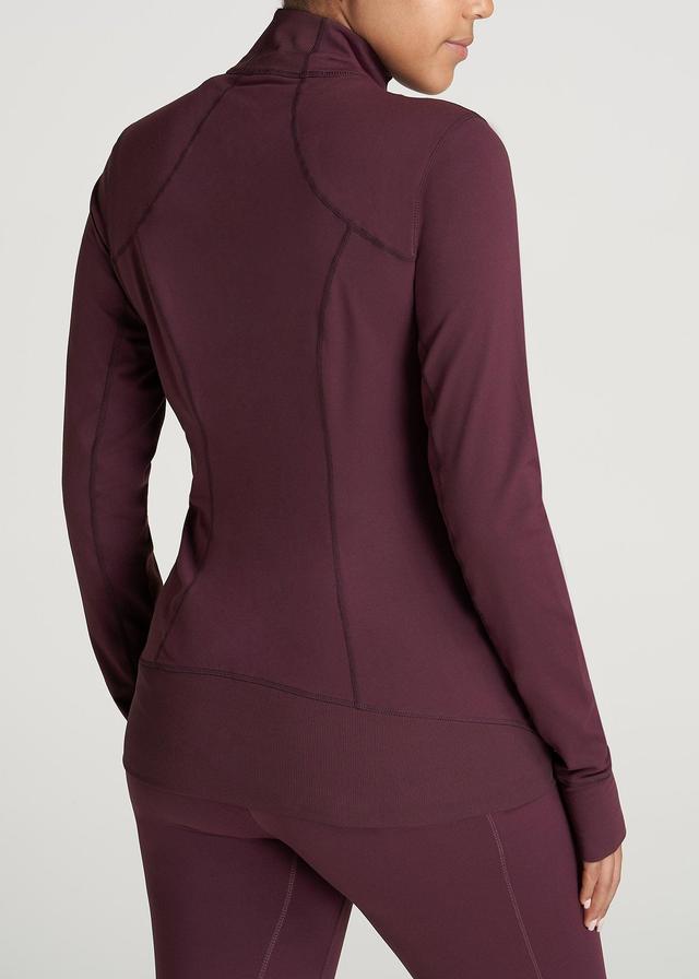 Women's Athletic Zip-Up Jacket in Beetroot Product Image