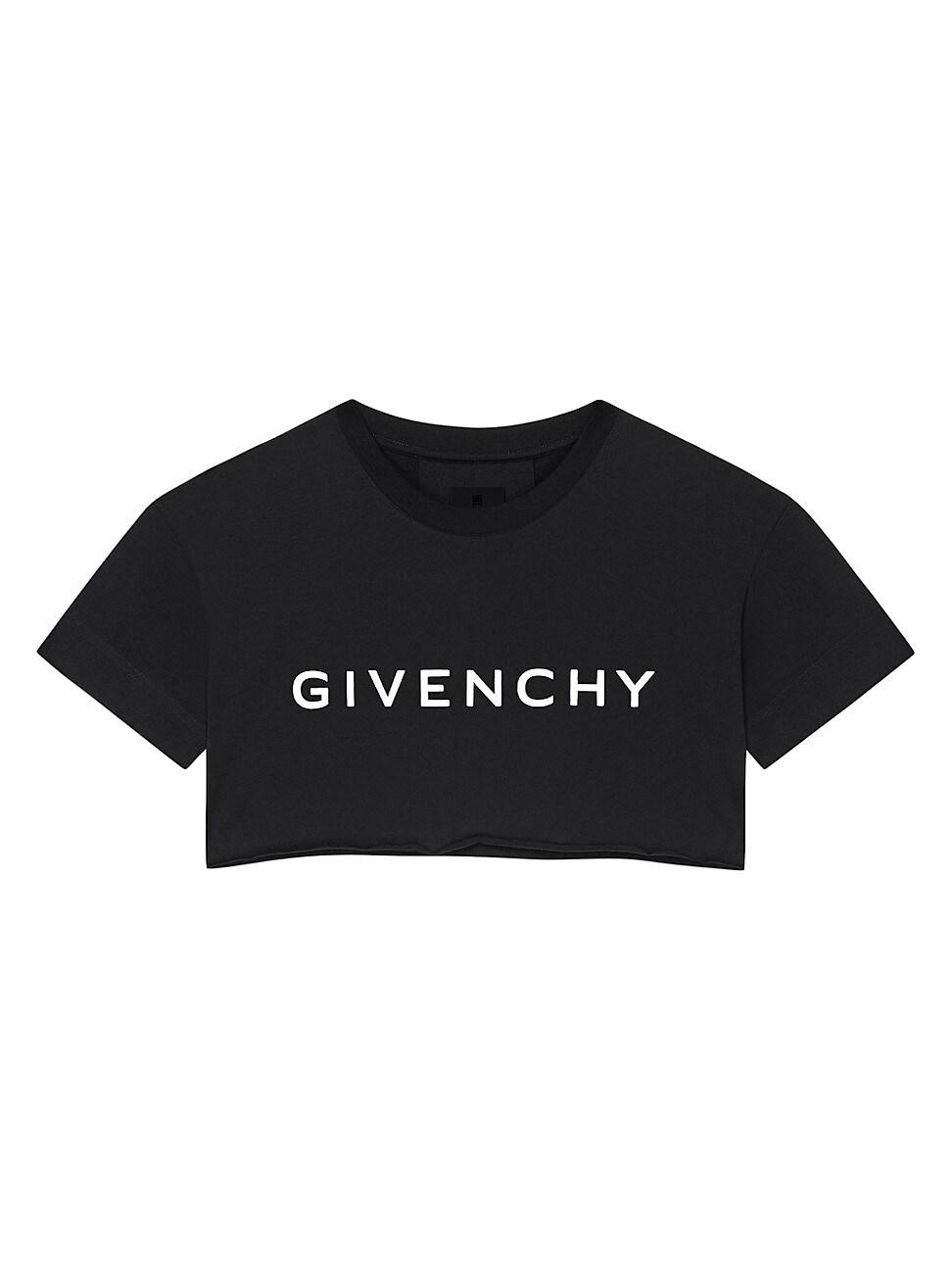 Givenchy Logo Crop Graphic Tee Product Image