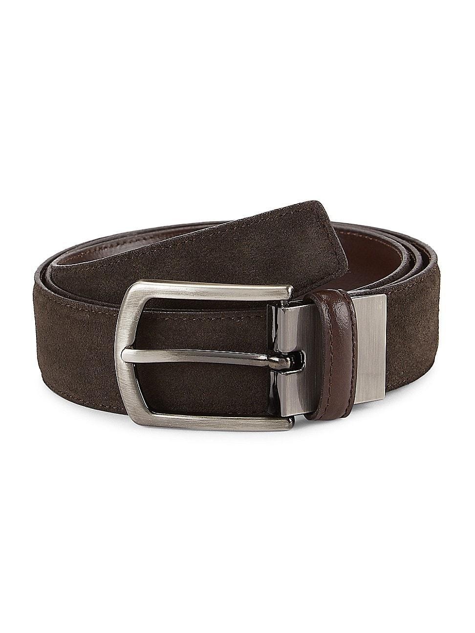 Mens COLLECTION Reversible Leather & Suede Belt Product Image