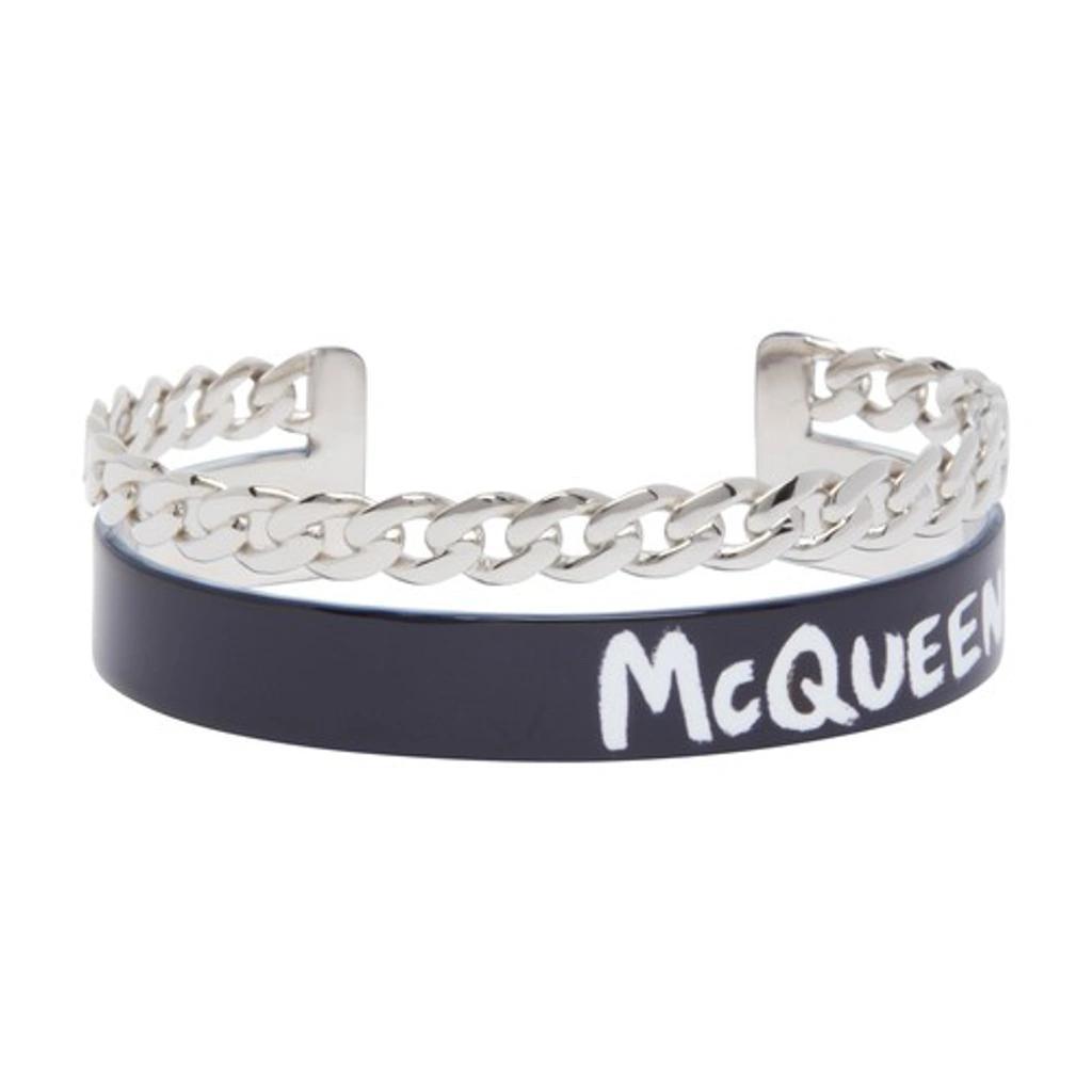 Mcq Graffiti Bracelet In Black White Product Image