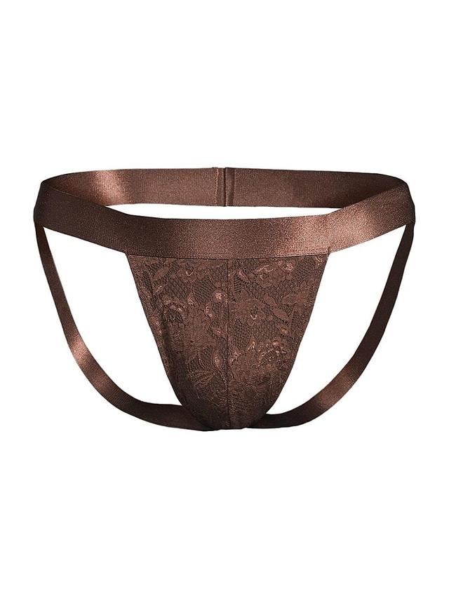 Mens Never Satin Trim Jock Strap Product Image