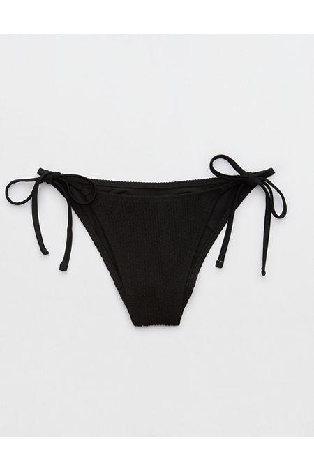 Aerie Crinkle Cheekiest Tie Bikini Bottom Women's Product Image