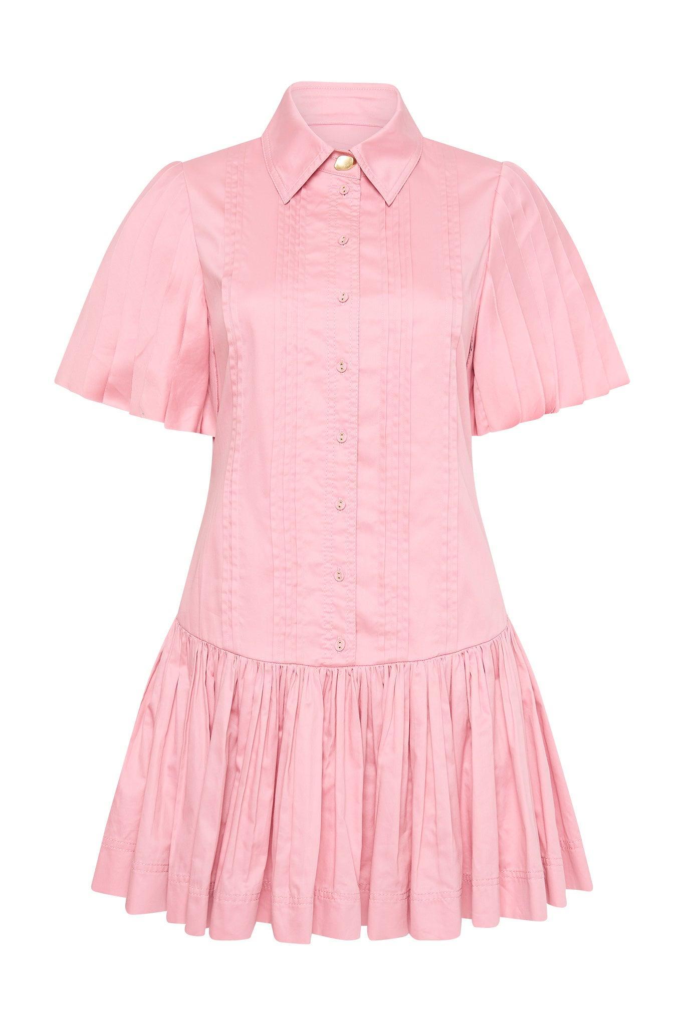 Mythos Pintucked Mini Dress Product Image