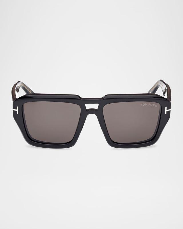 Men's FT1202M Acetate Rectangle Sunglasses Product Image