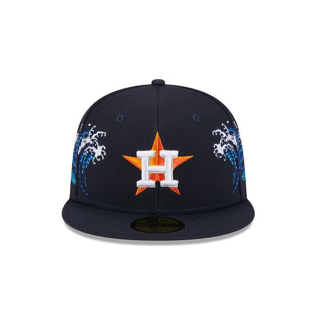 Houston Astros Tonal Wave 59FIFTY Fitted Hat Male Product Image