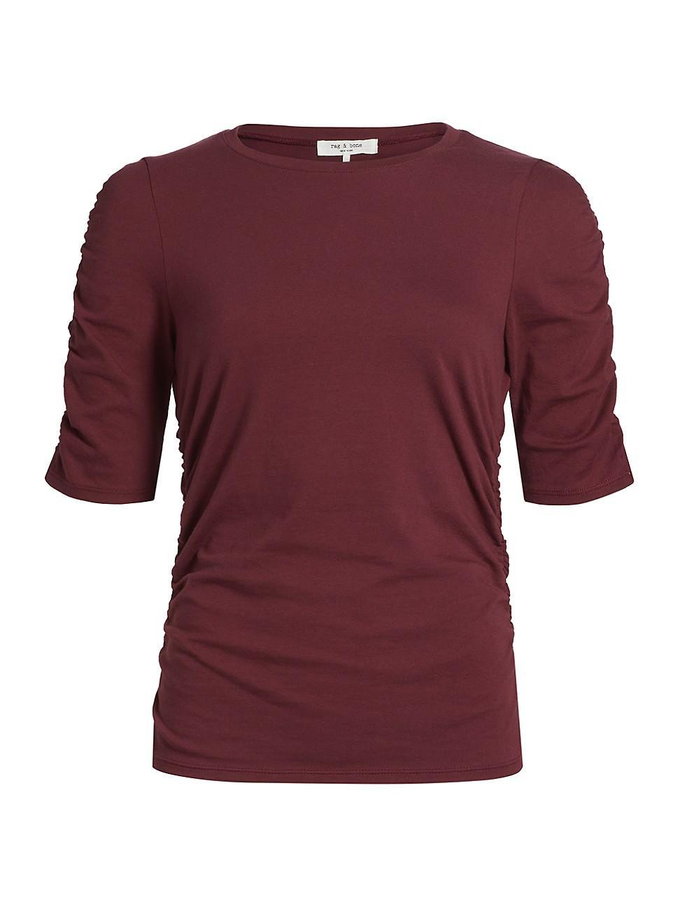 Womens Juliet Shirred Short-Sleeve T-Shirt Product Image