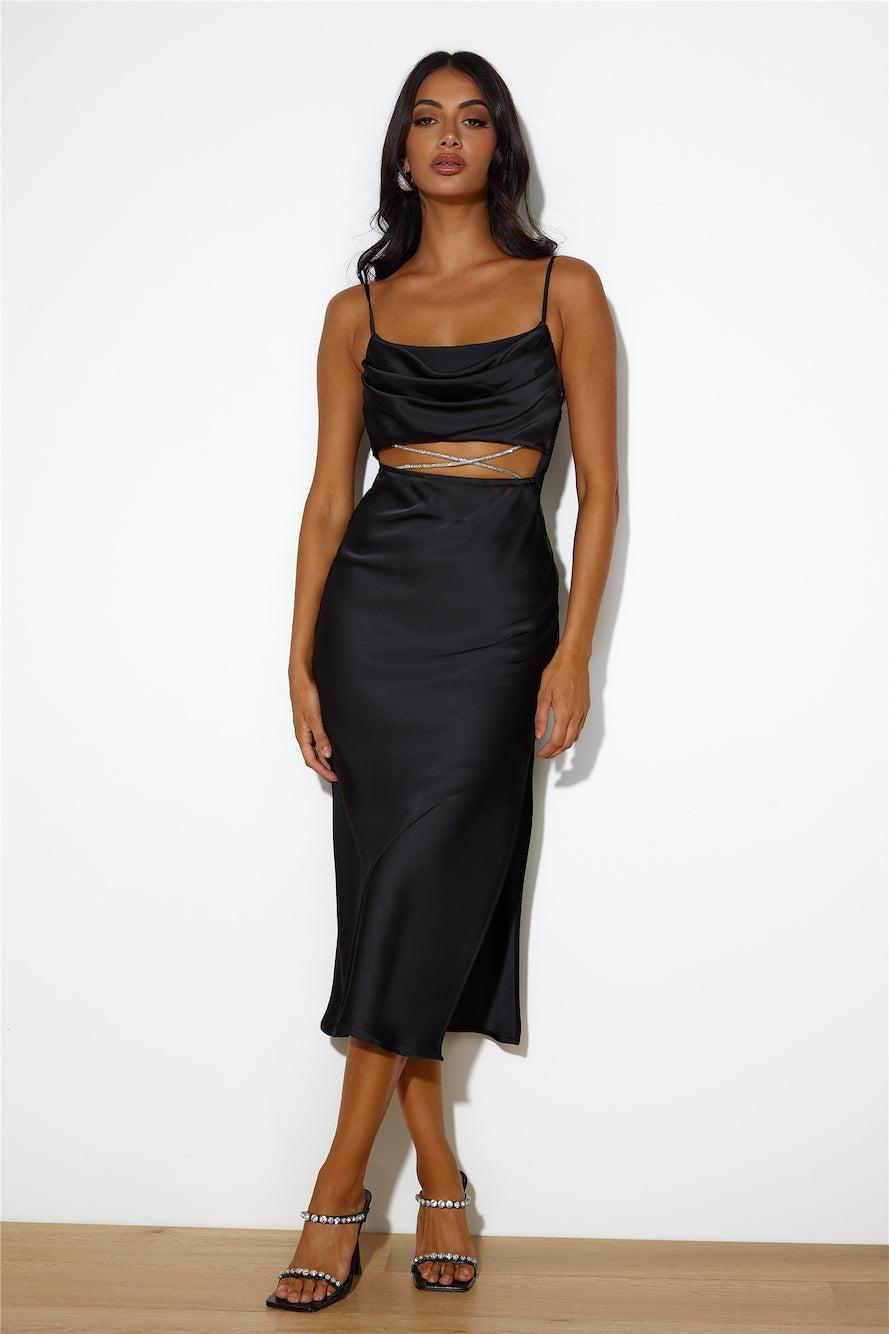 Sparkle Love Midi Dress Black product image