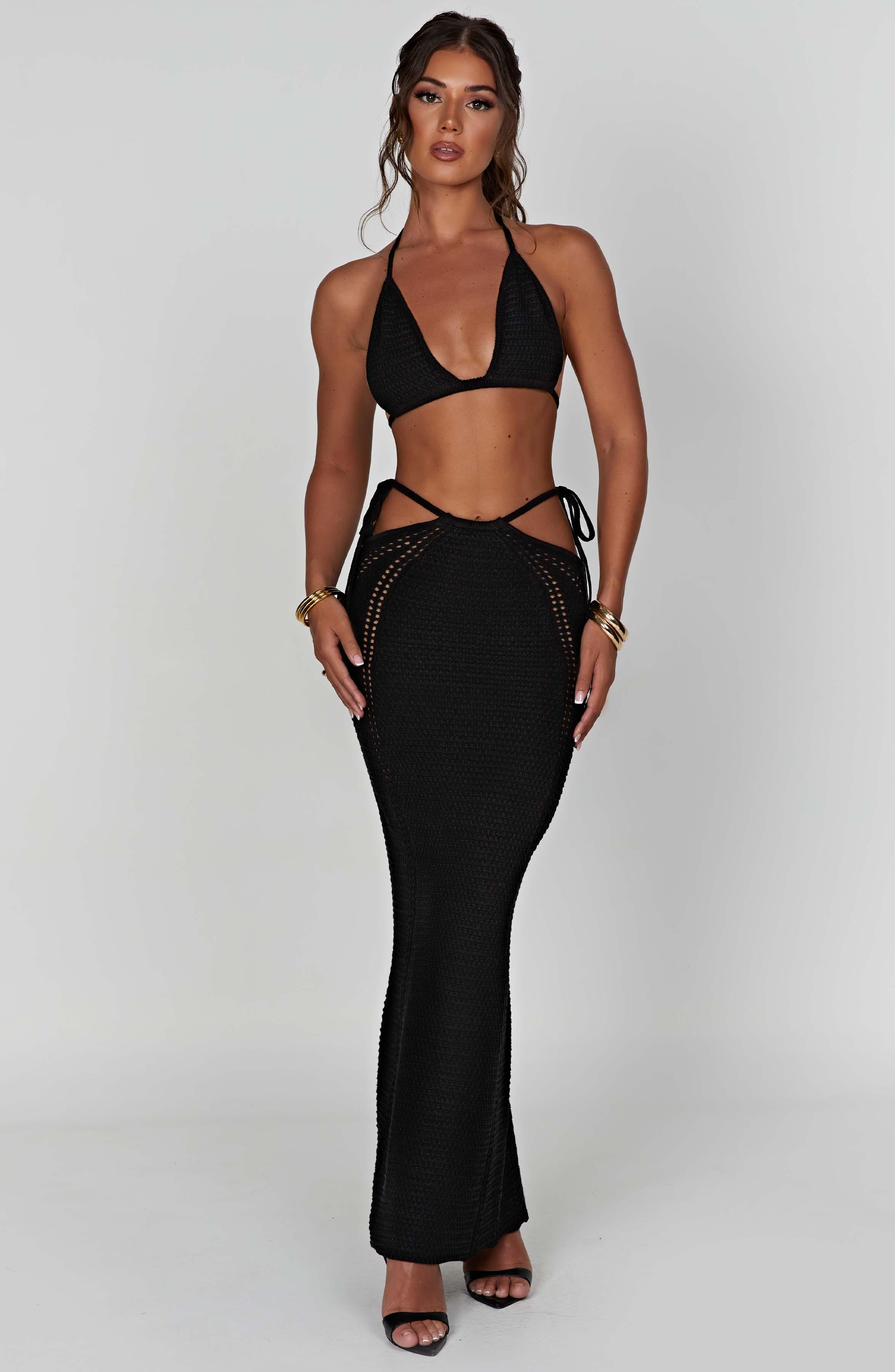 Jia Maxi Skirt - Black Product Image