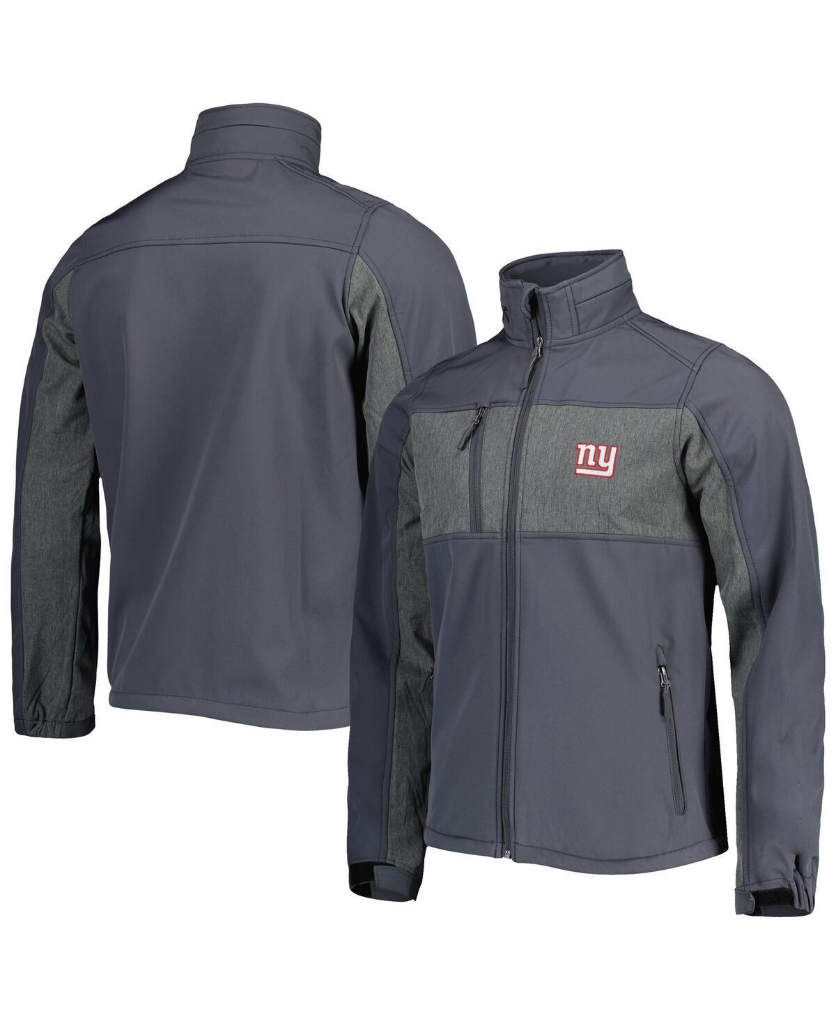 Mens Dunbrooke Graphite New York Giants Circle Zephyr Softshell Full-Zip Jacket Product Image